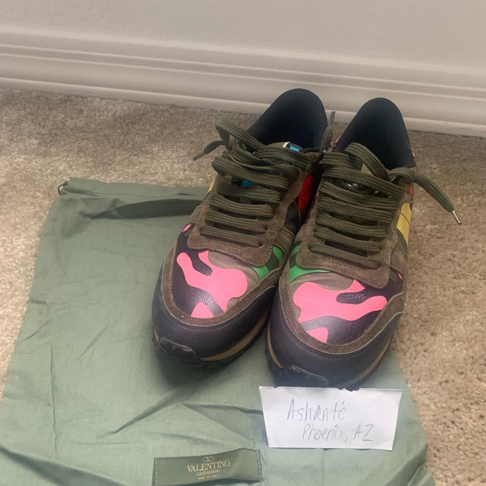 SOLD Valentino Camo Rockstud Sneakers